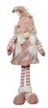 Decoratiune Gnome standing Girl, Decoris, 18x8x61 cm, poliester, roz