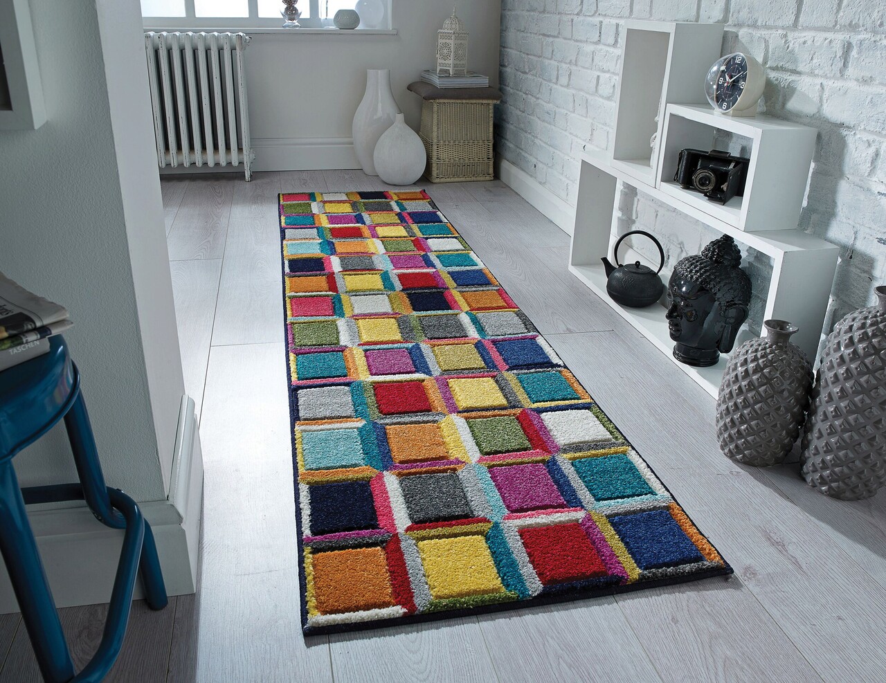 Covor Waltz Multi, Flair Rugs, 66x230 cm, polipropilena, multicolor