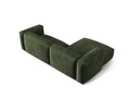 Coltar modular stanga 2 locuri, Martina-120, Micadoni Home, 283x176x75 cm, catifea, verde