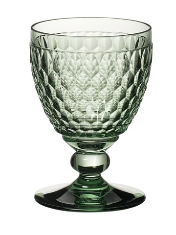 Set 2 pahare de vin rosu, Villeroy & Boch, Boston, 310 ml, sticla cristal, verde