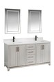 Set mobilier de baie (3 piese), Jussara, Ontario 60, Gri