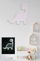 Decoratiune luminoasa LED, Dino the Dinosaur,  Benzi flexibile de neon, DC 12 V, Alb