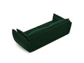 Canapea 3 locuri, Kaelle, Micadoni Home, BL, 208x100x85 cm, catifea, verde bottle