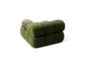 Modul dreapta pentru canapea modulara, 1 loc, Bellis-213, Micadoni Home, 94x94x70 cm, tesatura boucle, verde