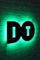 Decoratiune luminoasa LED, Do It, MDF, 60 LED-uri, Verde