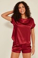 Set pijamale dama, 637BNC1363 - XL, Benicia, Poliester, Bordo