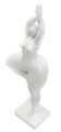 Statueta decorativa, Woman Yoga, Mauro Ferretti, 16 x 9 x 45.8 cm, polirasina, alb