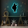 Lampa de perete Santa Claus 2, Neon Graph, 32x52 cm, albastru