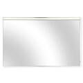 Oglinda pentru baie cu iluminare LED On Top, 100x3x60 cm, aluminiu, argintiu mat