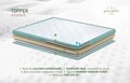 Pat matrimonial, Stockholm, Classic E, 180x200 cm, saltea tip Pocket, topper memory, Mint