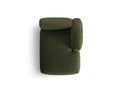 Sezlong modular living dreapta 1 loc, Martina-169, Micadoni Home, 176x123x75 cm, tesatura structurata catifelata, verde