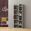 Corp biblioteca, Decortie, Oppa, 60.5x162.5x22 cm, Alb / Antracit