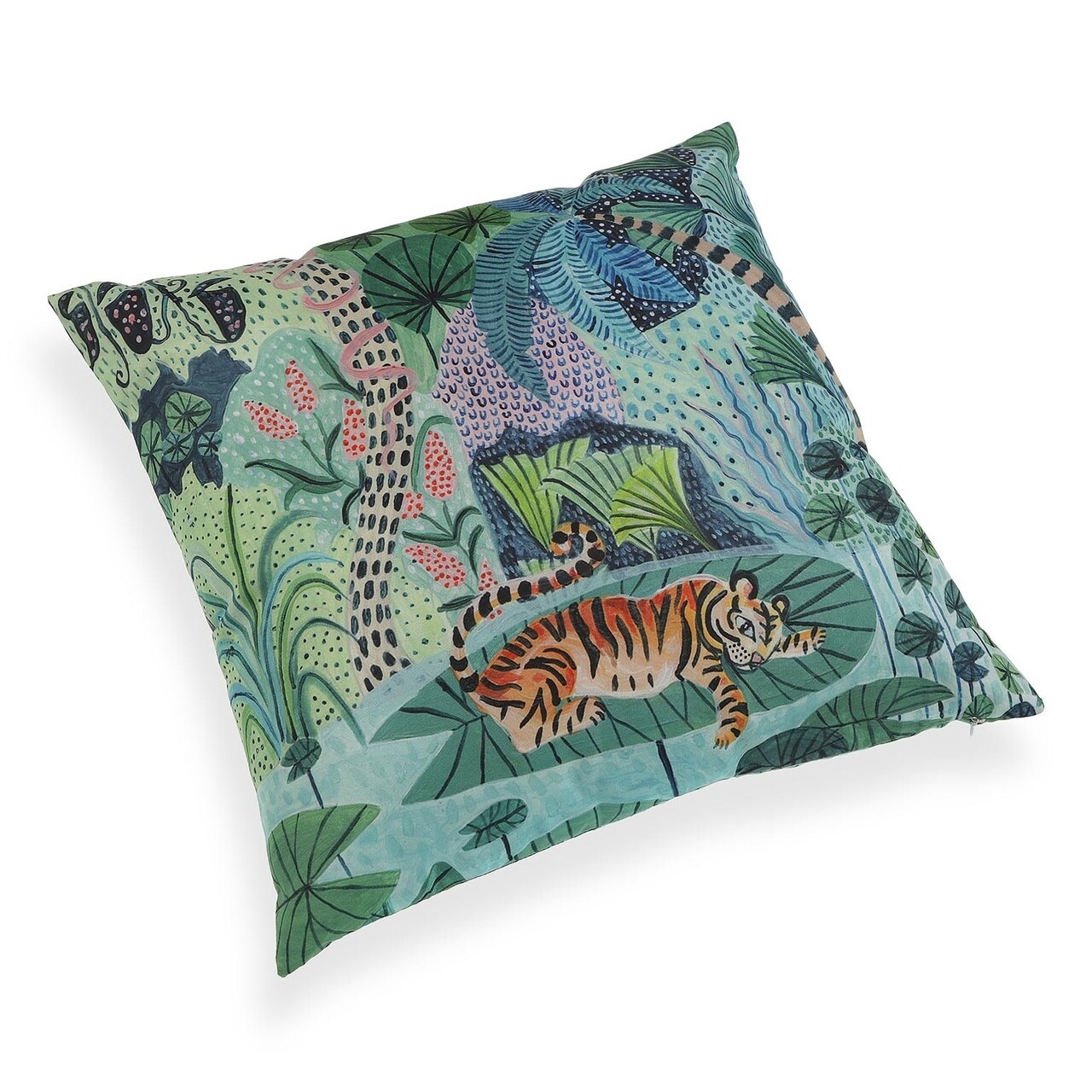 Perna Decorativa Tiger, Versa, 45 X 45 Cm, Poliester