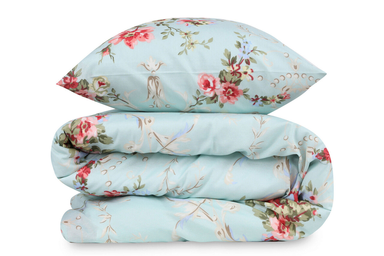 Lenjerie de pat pentru o persoana, Alanur - Mint, Eponj Home, 65% bumbac/35% poliester - 2 | YEO