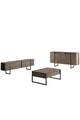 Set mobilier living, Bexley, Luxe, PAL, Nuc / Negru