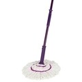 Mop Click-Click, Oti, microfibra, 130 cm, alb/mov