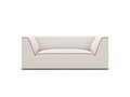 Canapea 2 locuri, Ruby, Micadoni Home, BL, 174x93x69 cm, tesatura chenille, bej/rosu