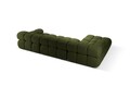 Coltar modular stanga 4 locuri, Bellis-213, Micadoni Home, 282x155x70 cm, tesatura boucle, verde