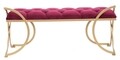 Bancheta Glam Luxy, Mauro Ferretti, 103x43x47 cm, catifea, bordo