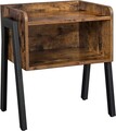 Masuta / noptiera Small Side, Vasagle, 42x35x52 cm, PAL/fier, maro rustic