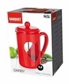 Cafetiera cu filtru / Presa franceza Darby Heart, Banquet, sticla temperata/inox, 800 ml