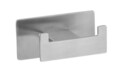 Suport prosoape de baie, Wenko, Turbo-Loc, Genova Matt, 8.9 x 4.4 x 5.4 cm, inox, gri