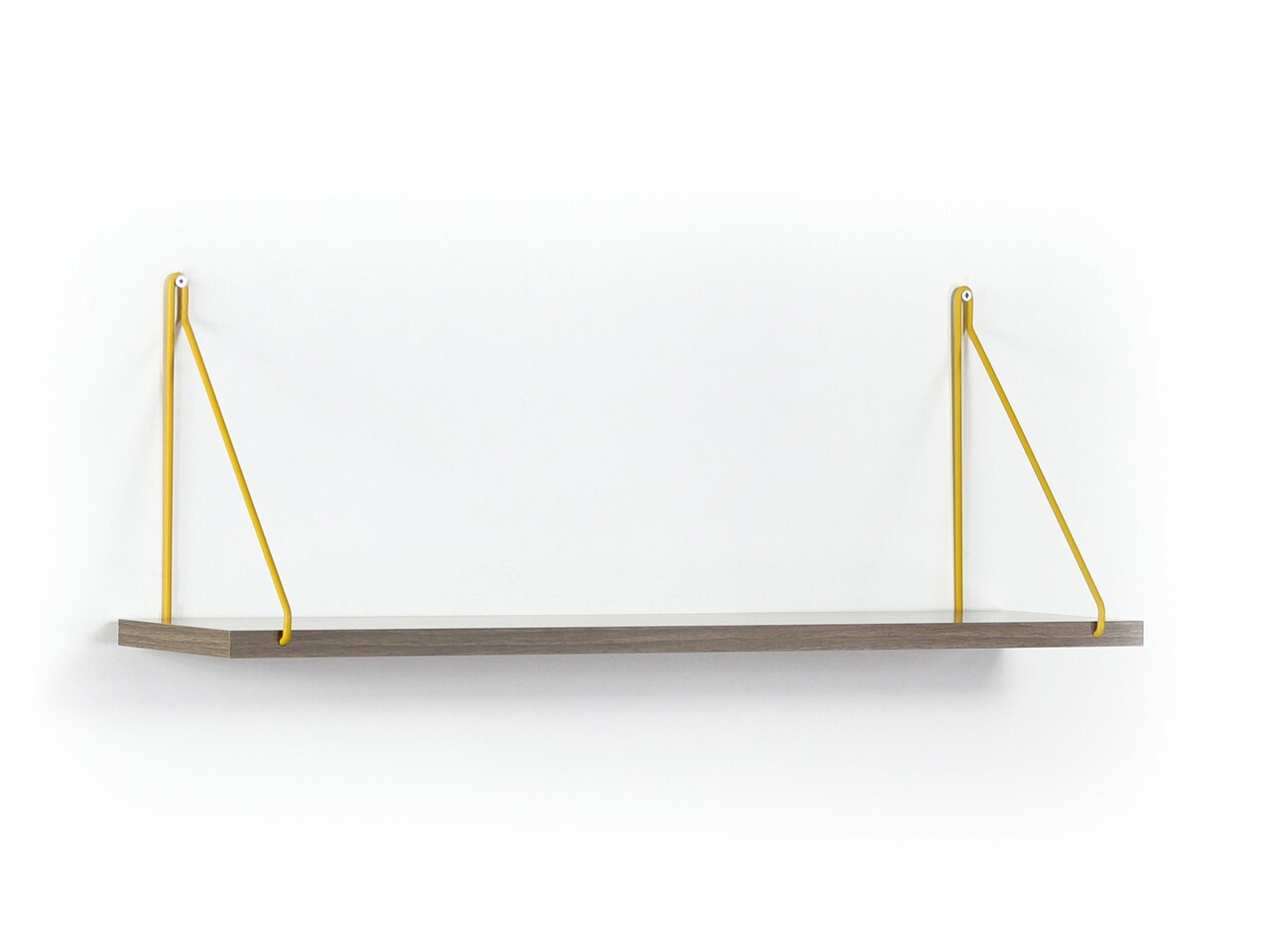 Raft De Perete Mingitav Palmer, 72 X 20 X 27 Cm, PAL/metal, Walnut/galben