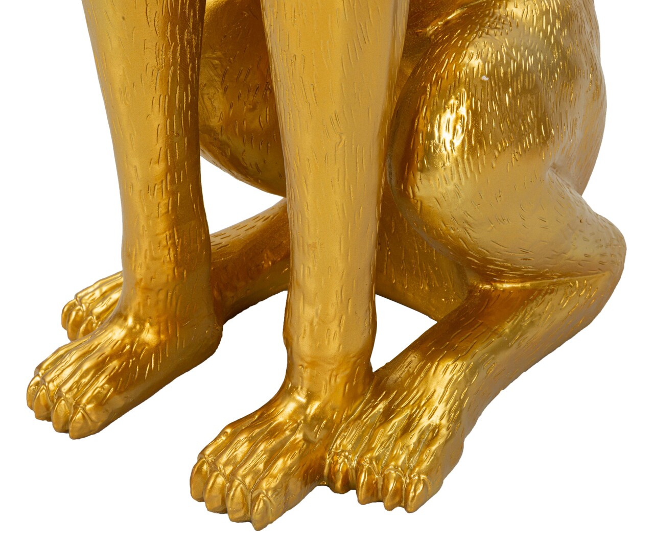 Statueta / figurina decorativa cu tava Dog Pit, Mauro Ferretti, 30x64x91 cm, polirasina/metal, auriu - 1 | YEO