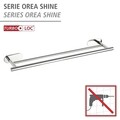 Suport pentru prosoape Orea, Wenko, 60x12x4.5 cm, inox, argintiu lucios