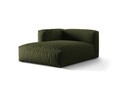 Sezlong modular living stanga 1 loc, Martina-169, Micadoni Home, 176x123x75 cm, tesatura structurata catifelata, verde