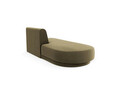 Modul canapea stanga 2 locuri, Miley, Micadoni Home, BL, 158x85x74 cm, catifea, verde