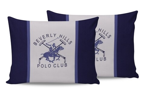 Set 2 fete de perna, 50x80 cm, 100% bumbac ranforce, Beverly Hills Polo Club, BHPC 029, albastru