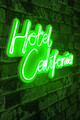 Decoratiune luminoasa LED, Hotel California, Benzi flexibile de neon, DC 12 V, Verde