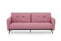 Canapea extensibila Ron Sofabed, Futon, 3 locuri, 190x125 cm, metal, rosu grizzled