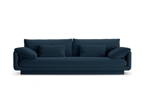 Canapea 4 locuri, Torino-211, Micadoni Home, 250x103x83 cm, tesatura structurata chenille, albastru navy