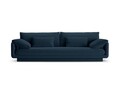 Canapea 4 locuri, Torino-211, Micadoni Home, 250x103x83 cm, tesatura structurata chenille, albastru navy