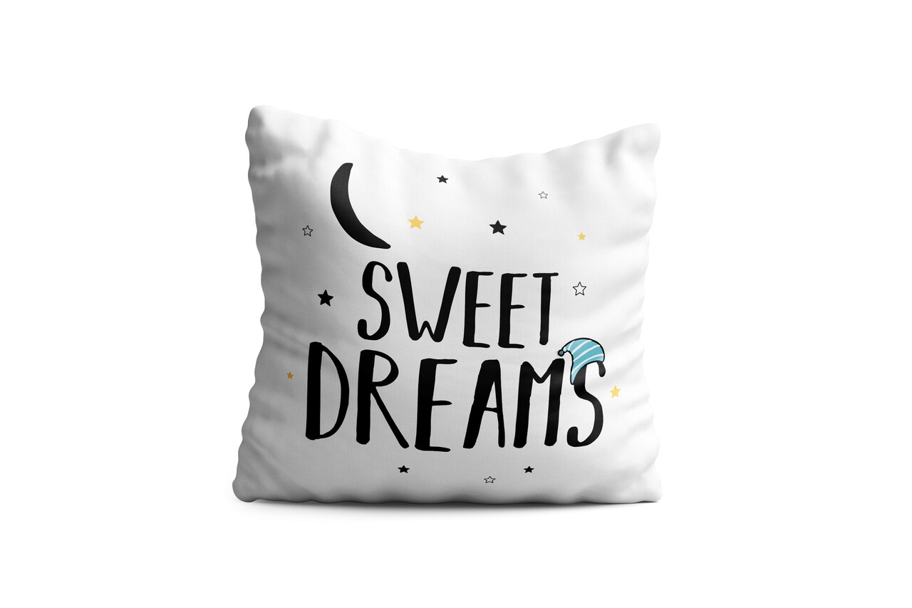 Perna decorativa Sweet Dreams, Oyo Kids, 43x43 cm, poliester, multicolor