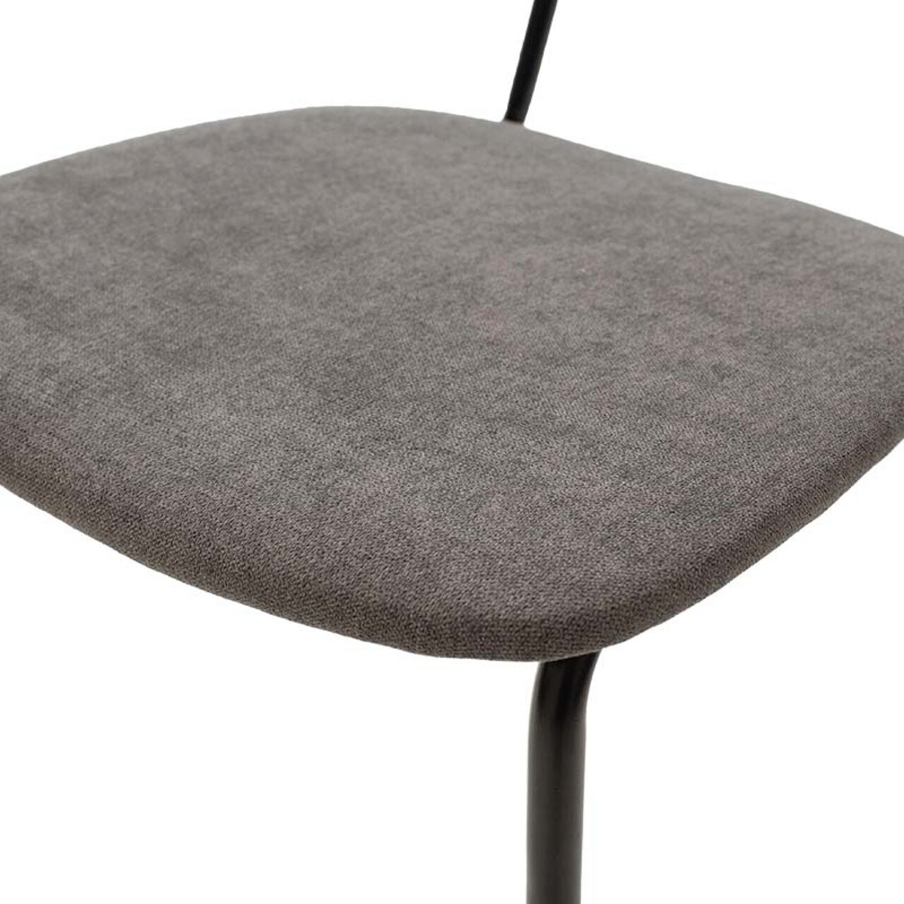 Set masa extensibila si 6 scaune Shazam-Tania, Pakoworld, 120-160x80x76 cm, MDF/fier/textil, maro/negru/gri inchis
