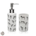 Set de baie Zebra, Versa, 2 piese, ceramica