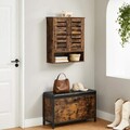 Dulap pentru baie / cabinet de perete Vasagle, 60x20x70 cm, max. 20 kg, PAL, maro rustic