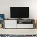 Comoda TV, Retricy, Piedmont, 160x36.8x46 cm, PAL, Wenge/Alb