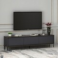 Comoda TV, Inarch, Imaj, 180 x 45.2 x 35 cm, pal melaminat, antracit