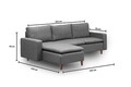 Coltar, Futon, 859FTN2119, Metal , Gri inchis