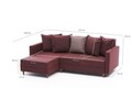 Coltar, Balcab Home, 825BLC1723, Lemn de fag, Rosu claret