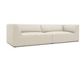 Canapea 4 locuri, Ruby, Micadoni Home, BL, 302x93x69 cm, velur, bej deschis