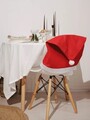 Husa spatar scaun Xmas hat, 50x120 cm, fetru, rosu