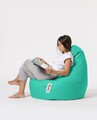 Fotoliu puf, Bean Bag, Ferndale Drop L, 80 x 80 cm, poliester impermeabil, turcoaz