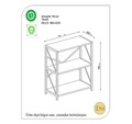 Biblioteca RF.004.004.127, Gauge Concept, 64x30x70 cm, PAL, alb