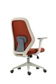 Scaun de birou ergonomic, Bedora Harry, mesh, caramiziu