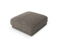 Taburet, Miley, Micadoni Home, BL, 85x85x42 cm, poliester chenille, gri